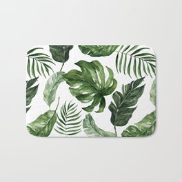 Tropical Leaf Bath Mat