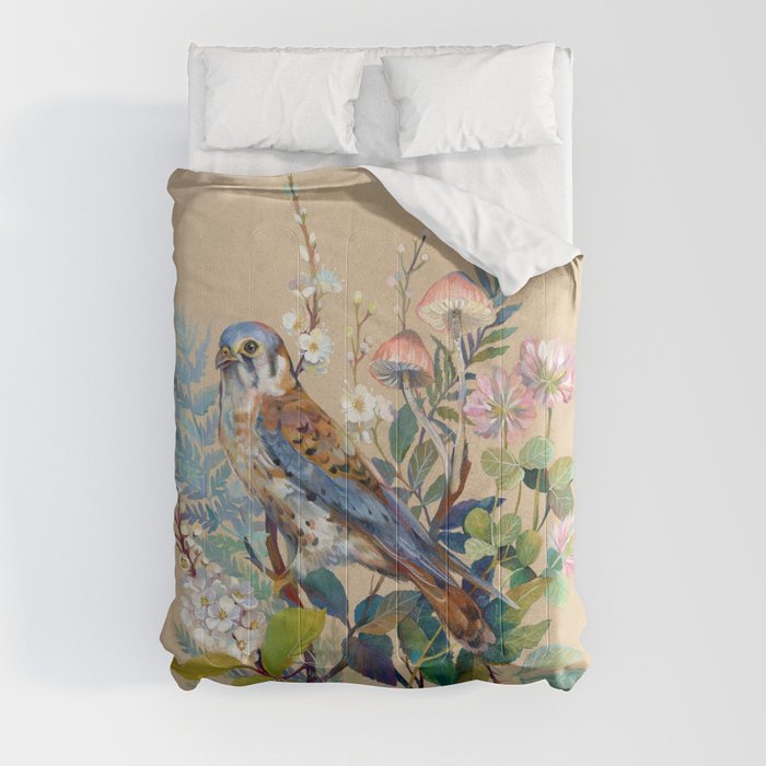 Floral Falcon Garden Comforter