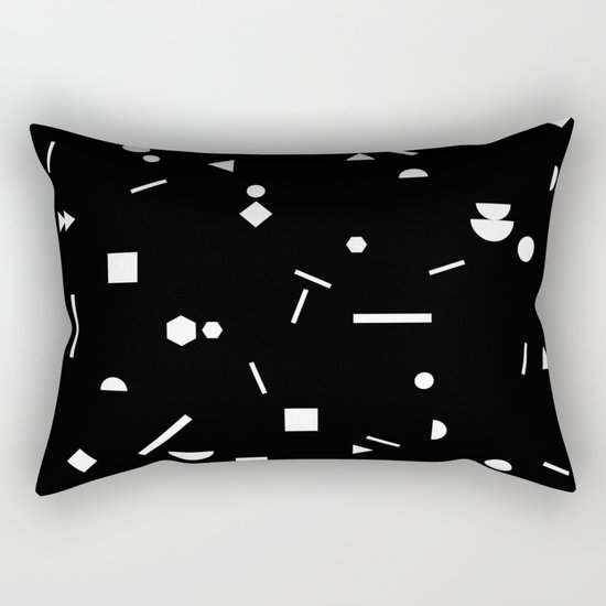 My Favorite Pattern 3 black Rectangular Pillow