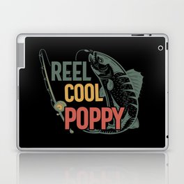 Reel Cool Poppy Funny Fishing Laptop Skin