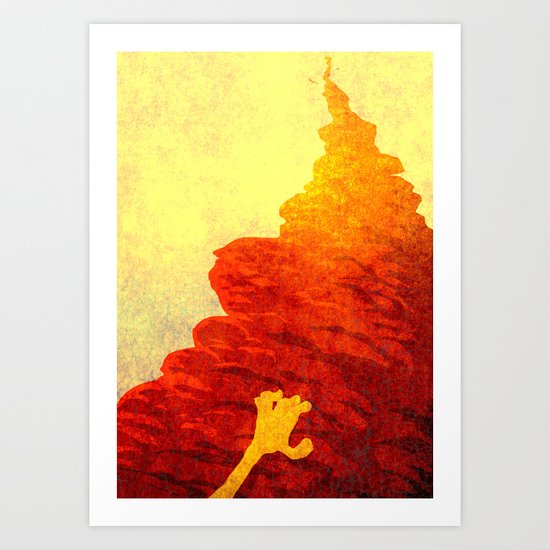 the forever climb Art Print
