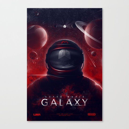 Super Mario Galaxy Canvas Print