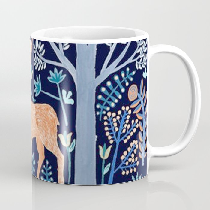 Deer In A Magical Forrest Coffee Mug