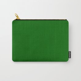 Shamrock Green Solid Fashion Color Carry-All Pouch