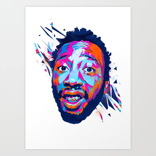Ol' Dirty Bastard: Dead Rappers Serie Art Print