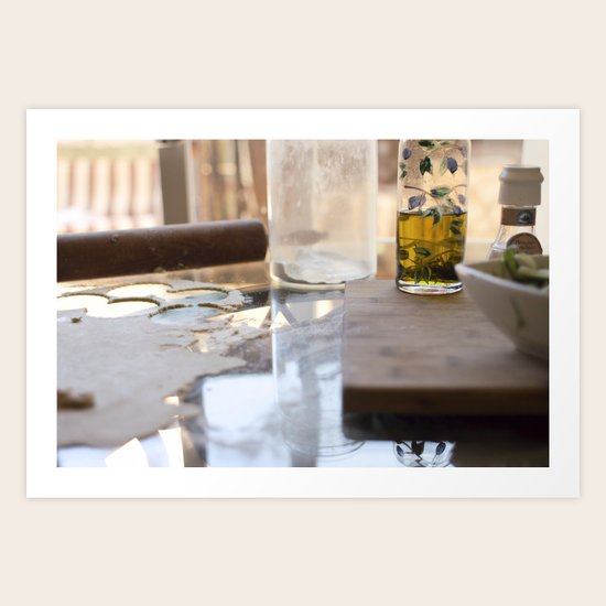 kitchen scene Art Print