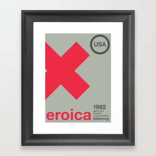 eroica single hop Framed Art Print