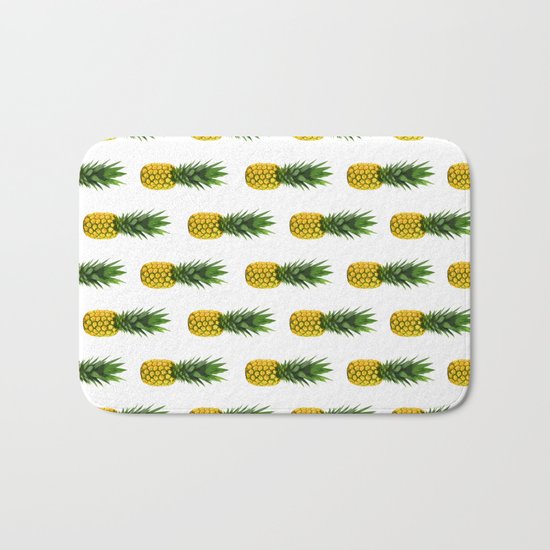 Pineapple Pattern Bath Mat