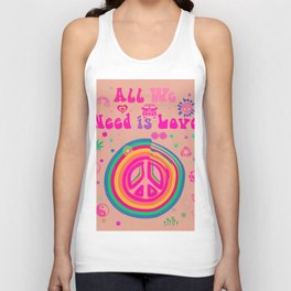 All we need is love Unisex Tank Top