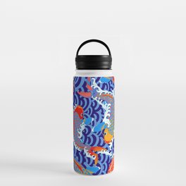 Koi fish / japanese tattoo style pattern Water Bottle