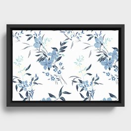 Romantic Floral II Framed Canvas