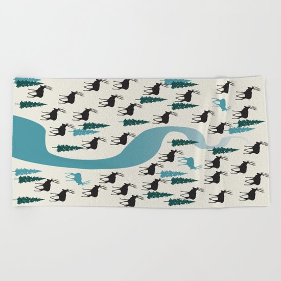 Forest River Beach Towel