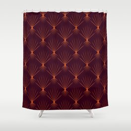 Elegant art deco geometric seamless pattern digital art.  Shower Curtain