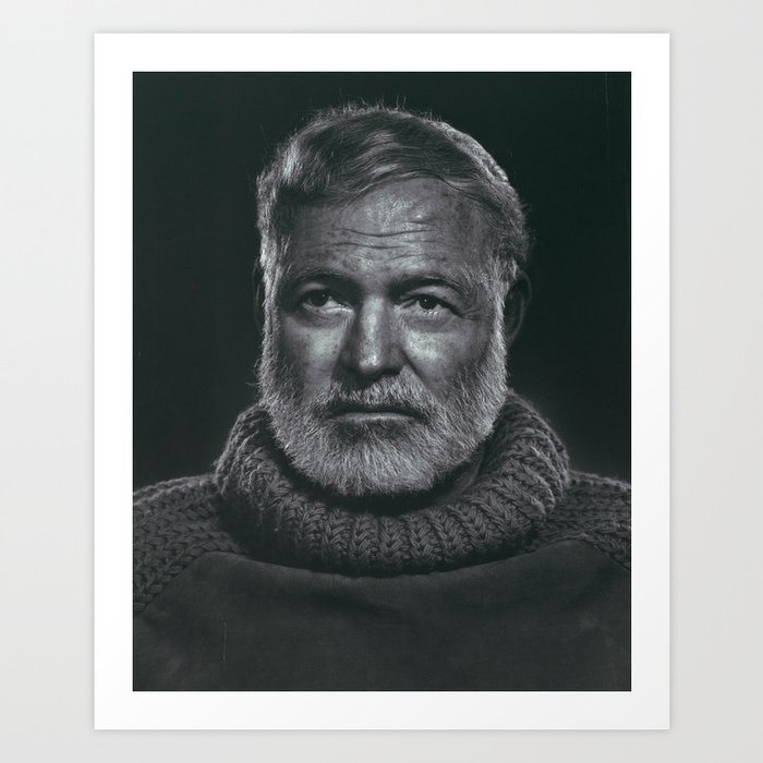 Earnest Ernest Hemingway Art Print