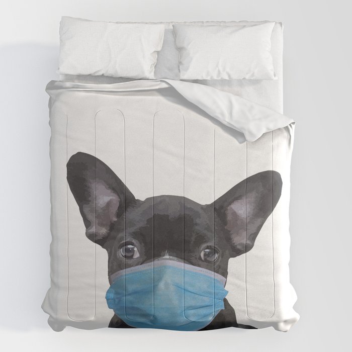 French bulldog comforter online set