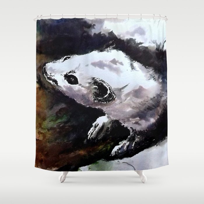 Long Tailed Weasel Shower Curtain