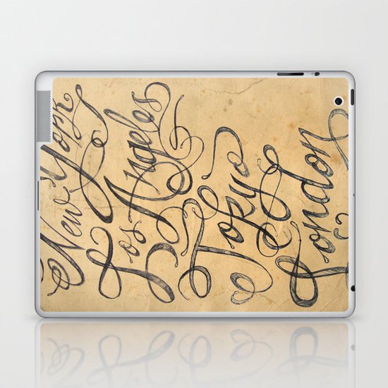 freehand cities Laptop & iPad Skin