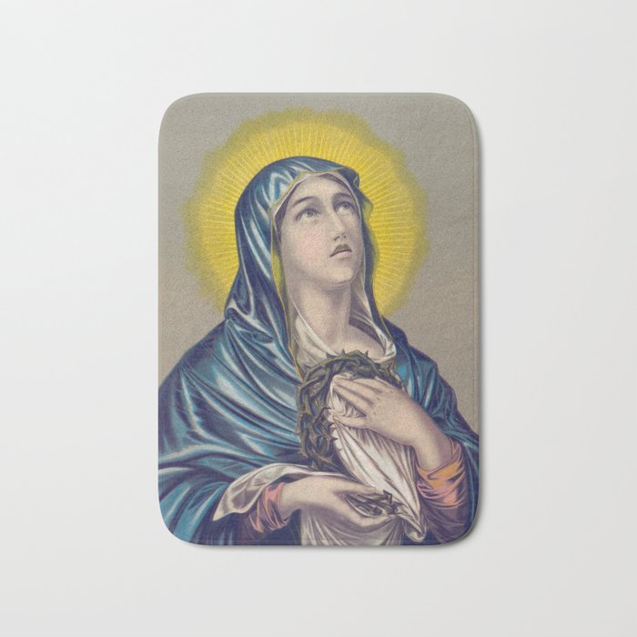 Mater Dolorosa Vintage Print, 1885 Bath Mat