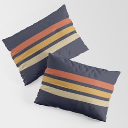 Vintage Retro Stripes Pillow Sham