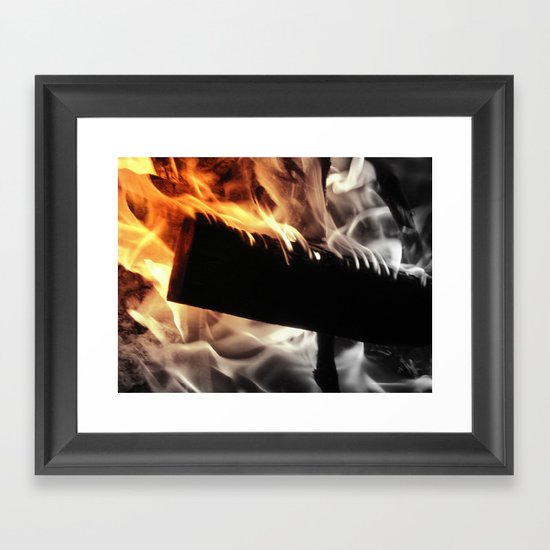 On Fire Framed Art Print