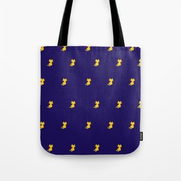 Yellow Cat Pattern - Digital illustration Tote Bag