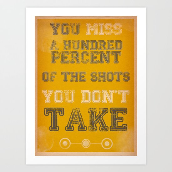 Take the shot Art Print