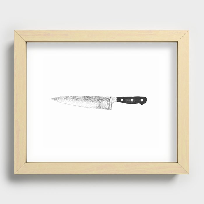 Chefs Knife Recessed Framed Print