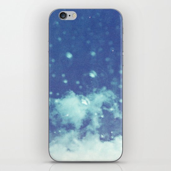 Blue and purple bubble clouds II iPhone & iPod Skin