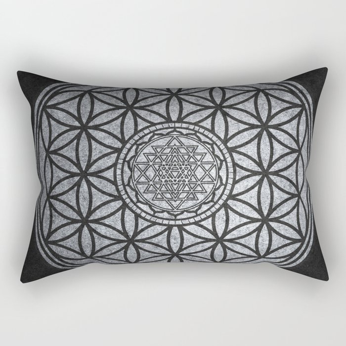 Sacred Unity - Sacred Geometry Rectangular Pillow
