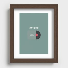 Let's Play Happy Thoughts Recessed Framed Print
