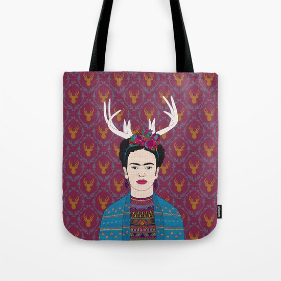 DEER FRIDA Tote Bag