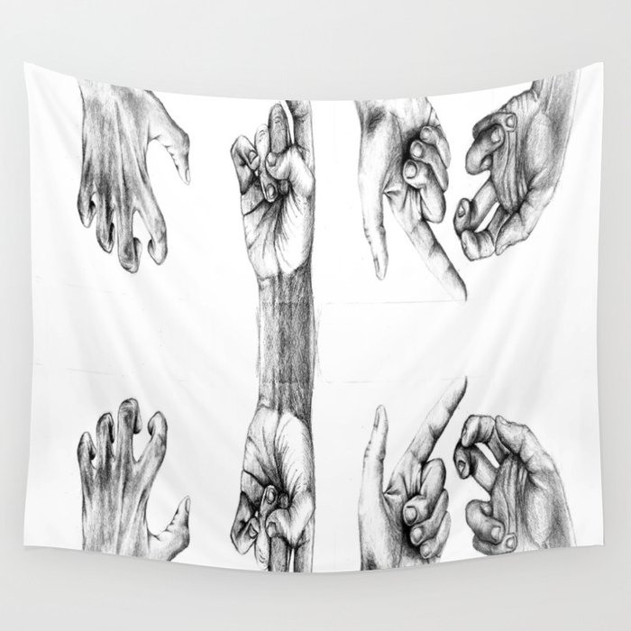 Hands Wall Tapestry