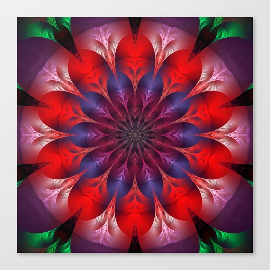 Blooming mandala Canvas Print