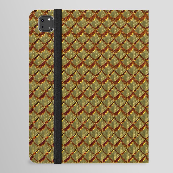 Gold Dragon Scales iPad Folio Case