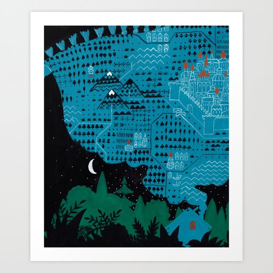 Russian Folk Tales - Go there, I don´t know where, bring me that, I don´t know what Art Print