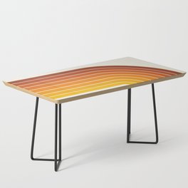 Gradient Arch IX Retro Orange Mid Century Modern Rainbow Coffee Table