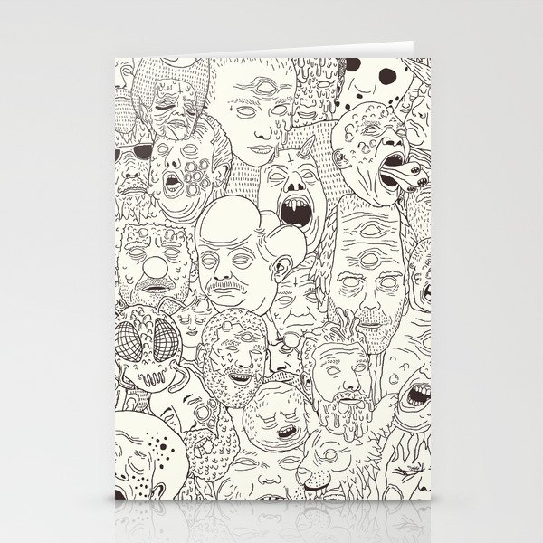 Faces of Math (no color edition)  Stationery Cards