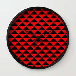 schwarz rot Wall Clock