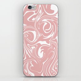 Spill - Pink and White iPhone Skin