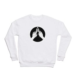 Me & Paranormal You - James Roper Design - Ouija B&W (white lettering) Crewneck Sweatshirt