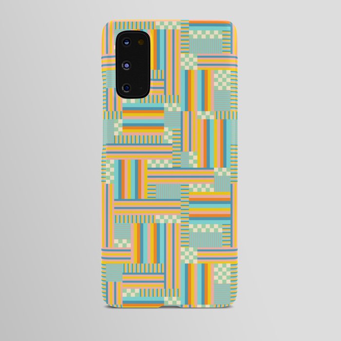 CHECKS AND STRIPES in COOL MULTI-COLORS Android Case