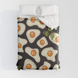 fried eggs Duvet Cover