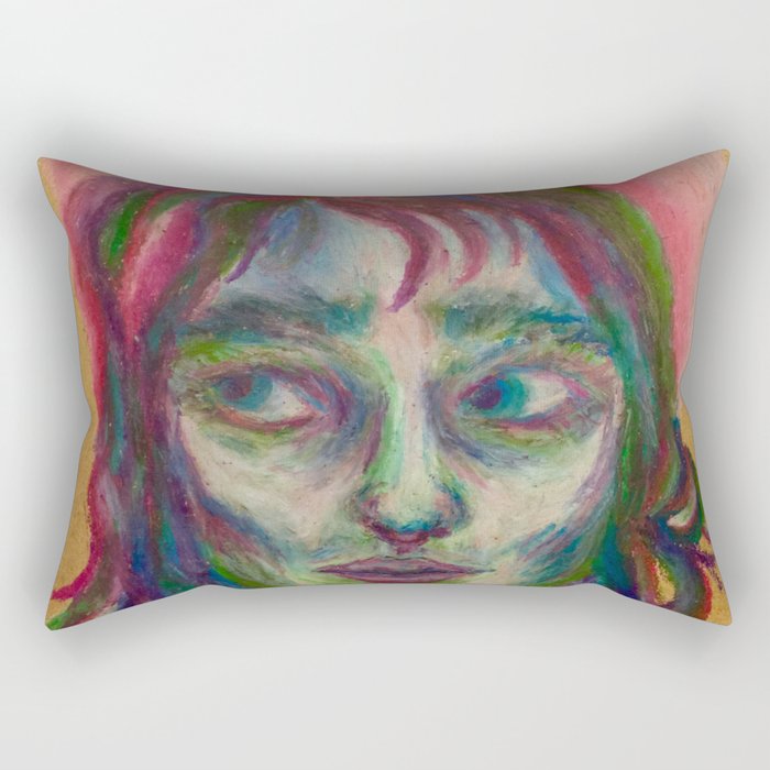 Pastel Girl Rectangular Pillow