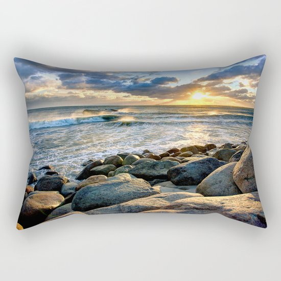 Sea Rocks Rectangular Pillow