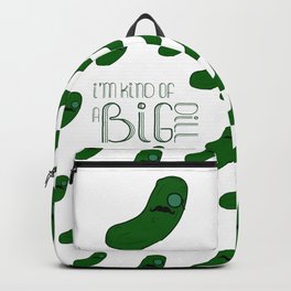 I'm Kind of a Big Dill Backpack | Funny, Dill, Monocle, Mustache, Cucumber, A, Summer, Kind, Witty, Bigdeal 