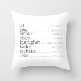 Love Languages Throw Pillow