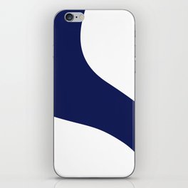Simple Waves - Blue and White iPhone Skin