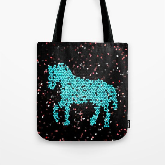 Horse glass Tote Bag