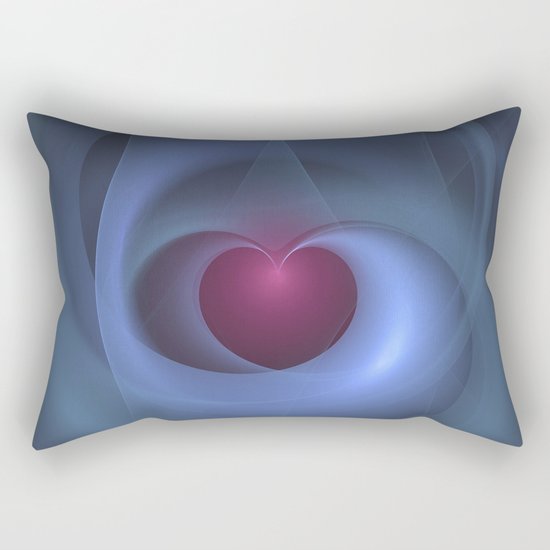 Take Care of My Heart Fractal Rectangular Pillow