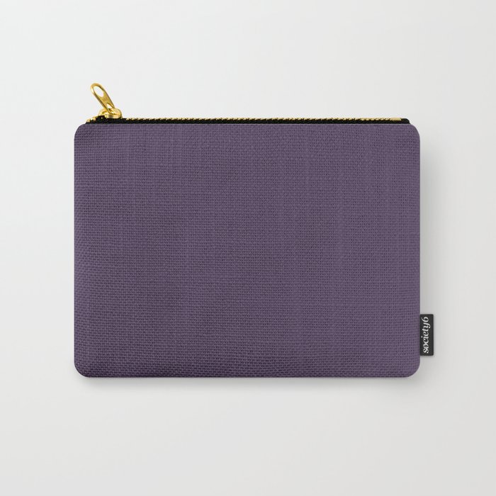 DARK PURPLE SOLID COLOR Carry-All Pouch